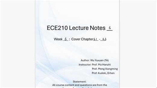 ece210 chapter6 Fourier Series ZJUI Sping25