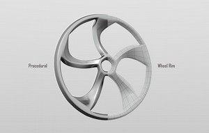 Procedural Wheel Rim | MODO 16.1v1