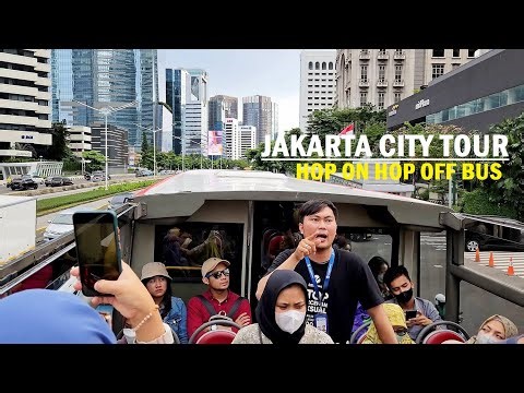 JAKARTA HOP ON HOP OFF ‼️ Jakarta City Open Top Tour gratis [HOHO BUS Double Decker] BW4 Bus Wisata❗