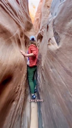 Bu Dar Testi Geçemiyorsan Kanyona Giremezsin! #shortsvideo #shorts #canyon