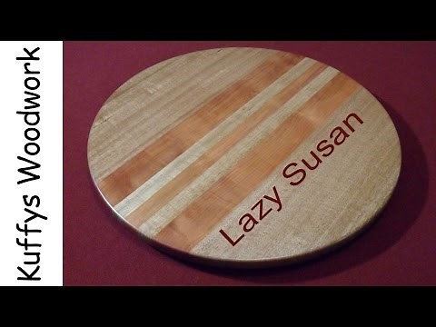 How to make a wooden lazy susan - woodworking project