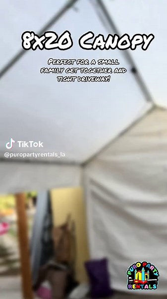8x20 Canopy for Small Family Gatherings