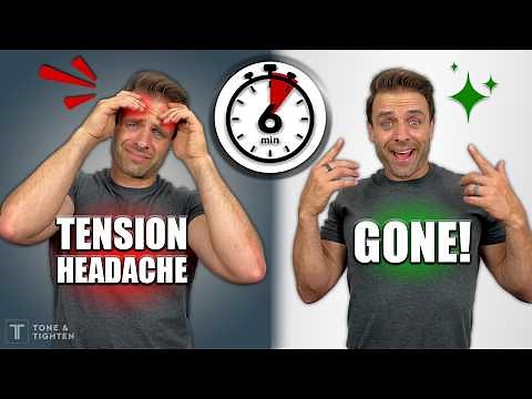 Fix Tension Headache FAST! [Home Exercises For Tension Headaches]