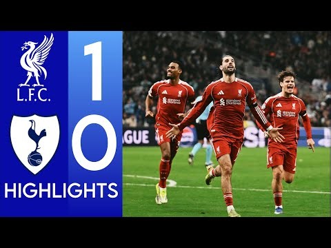 liverpool vs tottenham 1-1 highlights & Goals • dominik szoboszlai free kick goal & Richarlison goal