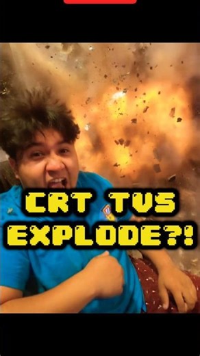 CRT TV EXPLODES!