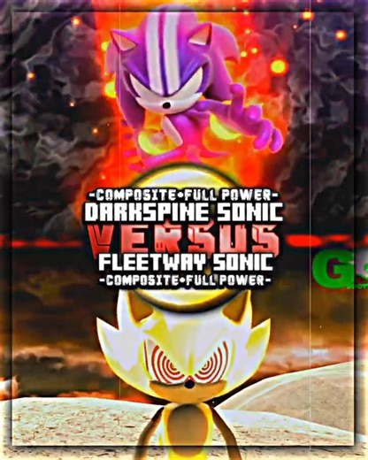 Darkspine Sonic Vs Fleetway Sonic
