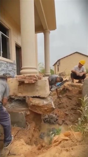 House Foundation Repair Process 🏗️ Rebuilding a Damaged Column Base