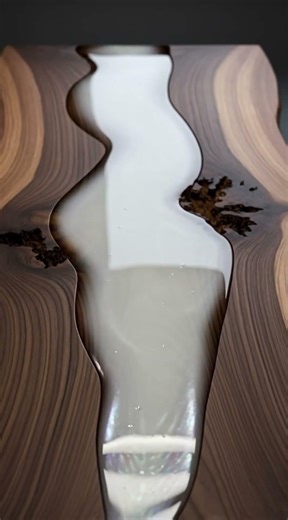 Stunning Epoxy Resin Table Transformation – DIY Luxury Home Decor #beforeafter