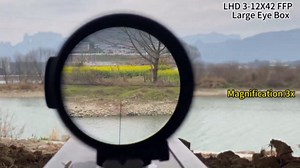 LHD 3-12/4-16/6-24/8-32 Lightweight Tatical Rifle Scope, First Focal Plane, Six Level Red Illuminated Reticle, Riflescope for Hunting with 30mm Tube, Zero Stop, Zero Reset, Large Eye Box