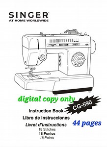 Singer CG-590 Sewing Machine Manual | Commercial Grade (PDF) - Etsy