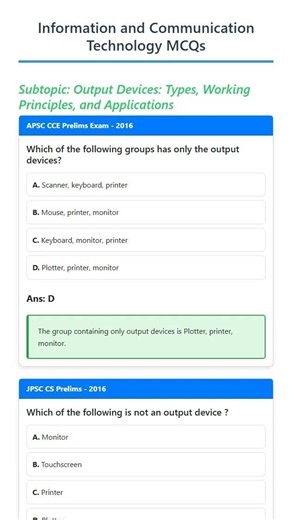 Output Devices: Types, Working Principles, and Applications