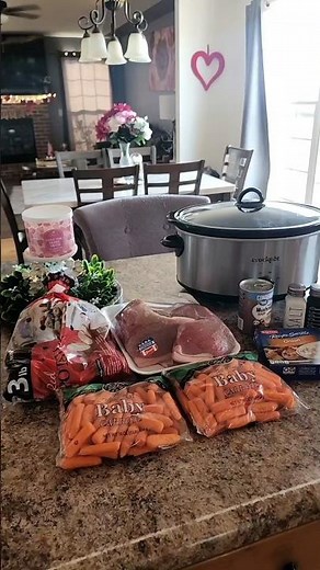 Low effort, cozy pot roast in the crock pot tonight 🤍#slowcookermeals #comfortfood #crockpotcooking