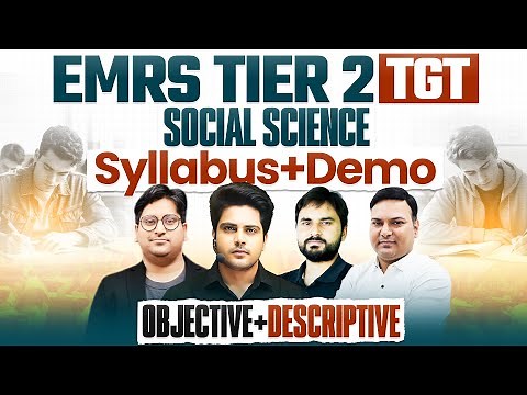 EMRS TGT SST Tier 2 Syllabus + Demo Class Objective & Descriptive by Sachin Academy live 6pm
