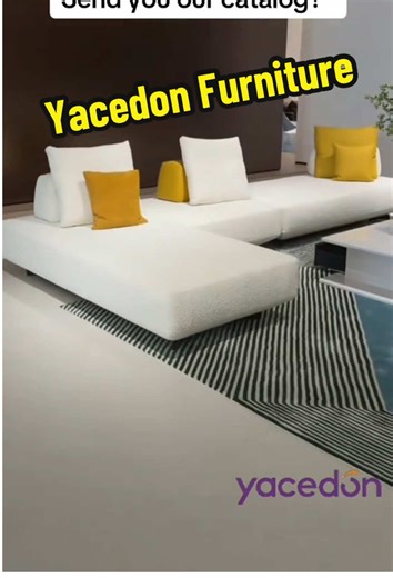 Only the finest materials for Yacedon.From basic to BREATHTAKING.🏡See how Yacedon furniture transforms this living room. #furniture #yacedonfurniture #table #sofa #homedecor