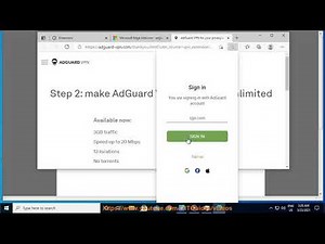 Set up AdGuard VPN in Microsoft Edge