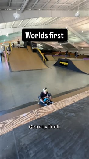 Last year @coreyfunk landed a worlds first doing a back flip on a Taxi Garage crazy cart. What tricks would you like to see landed this year on the carts? 🛒💨 | Taxi Garage