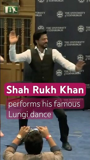 Shah Rukh Khan dances at the University of Edinburgh graduations