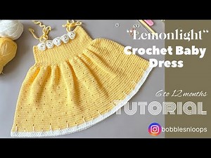 Crochet baby dress|Beginner-Friendly|Tutorial |6-12M