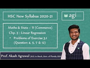 HSC Std 12 Commerce | Linear Regression - Part 1 B | Exercise 3.1 | Maths 2 | Change of Origin
