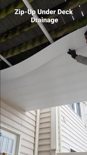 ZipUp Underdeck Drainage System #deckconstruction #diy #construction #diytips