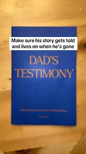 While your dad is still alive, give him this gift. My Dad’s Testimony is a journal that helps him reflect on his life with God—and pass it down.  | Alabaster Co | Facebook