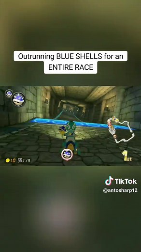 Outrunning Blue Shells in Mario Kart Races