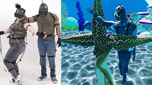 Chris and Kate are set up on a blind date that takes place in an undersea virtual reality adventure. | Virtually Dating