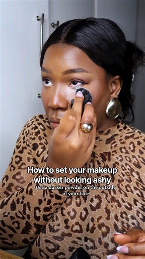 How to set face with powder without looking crazy