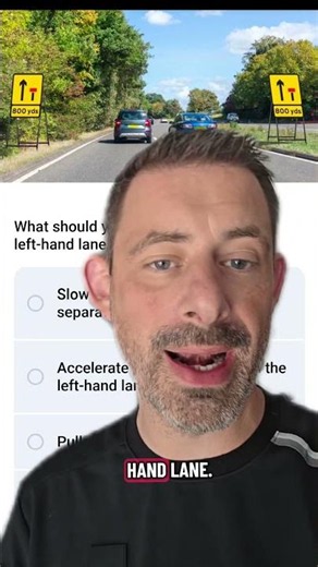 Theory Test Question: Hazard Awareness #roadsigns #knowyourroadsigns