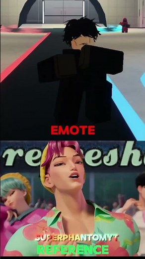Ink Game Emote vs Reference 💀🔥 #InkGame #EmoteVsReference