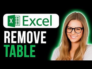 How To Remove Excel Table (Super Easy)