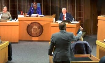 New Castle County Council member flips off another member, storms out