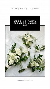 If you’re on a tight budget for your wedding flowers, here’s a way to make some “personals” (i.e. wedding party florals) for less than $45 using grocery store florals and some inexpensive craft store supplies. I was able to make a bridal bouquet, two bridesmaid bouquets, and two boutonnières. I purchased the florals and greenery from the grocery store and the supplies from a craft store. Florals (purchased at Smith’s) • 1 bunch of baby’s breath - $5.00 • 1 bunch of poms - $7.00 • 1 bunch of Isra