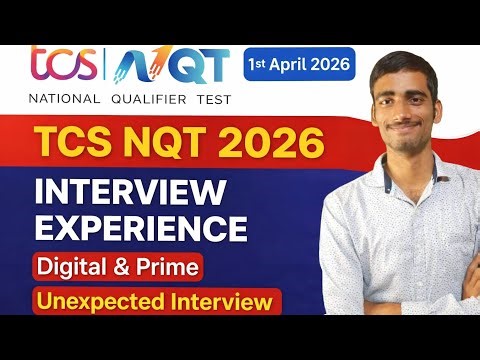 TCS NQT 2026 Interview Experience 😱 Digital & Prime | Unexpected Questions
