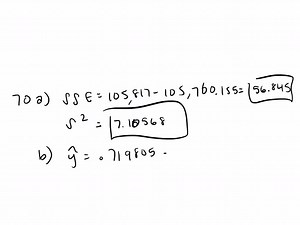 SOLVED:a. Obtain SSE for the data in Exercise 19 from the defining formula [SSE=∑(yi-ŷi)^2], and compare to the value calculated from the computational formula. b. Calculate the value of total sum of squares. Does the simple linear regression model appear to do an effective job of explaining variation in emission rate? Justify your assertion.