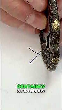 Amazing Japanese Sword Guard: Artistry & Collecting Risks! #shorts