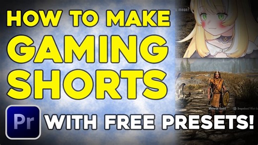 How To Make Gaming Shorts in Premiere Pro with FREE Presets! 😃Shorts are a very important part in content creation and in this video I will give you guys free presets and show you how to use them!And if you want to, you can also go watch it on my youtube channel, that would be greatly appreciated! (link in the replies)Link to the free preset pack is here 🔻