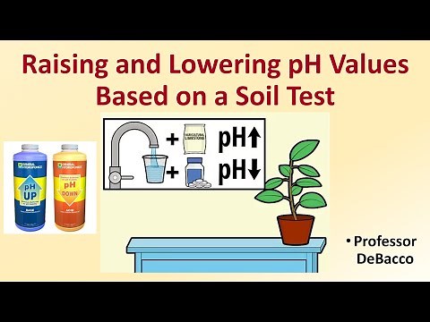 Raising and Lowering pH Values Based on a Soil Test