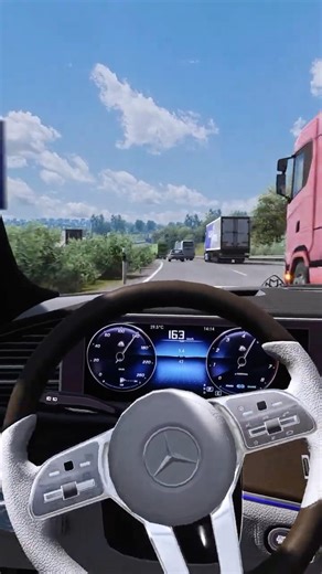 Truck Driver CRASHES My MAYBACH in ETS2! 😡 #shorts #ets2 #eurotrucksimulator2