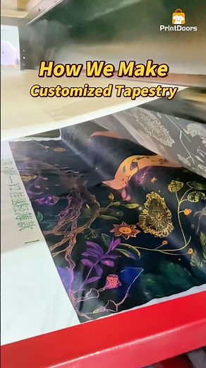 How We Make Personalized Wall Tapestries ｜ Sublimation Process
