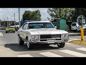 Muscle cars leaving a car show | 6° Summer meeting 2017