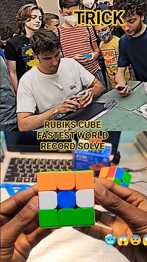 Rubik’s Cube World Record Solve 😱 | Fastest Rubik’s Cube Solve Ever | #shorts