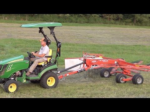 HUGE Hay Rake, SUBCOMPACT TRACTOR!!