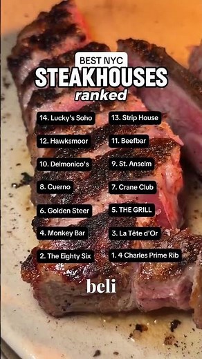 TOP-RATED NYC STEAKHOUSES?