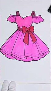 Soothing Dress Coloring Sounds #coloring #asmr #shorts