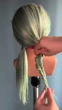 How to do fishtail braids (pigtailstyle). Fishtail braid/mermaid tail braid tutorial #fishtailbraid