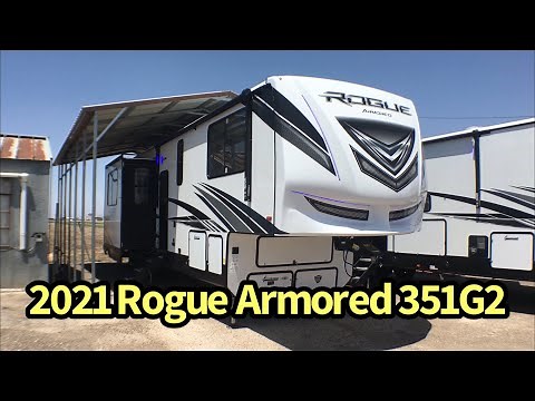 2021 Forest River Vengeance Rogue Armored 351G2 5th Wheel Toy Hauler