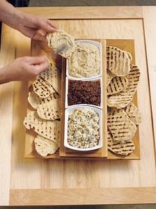 Grilled Flatbread with Three Toppings | Starters Recipes