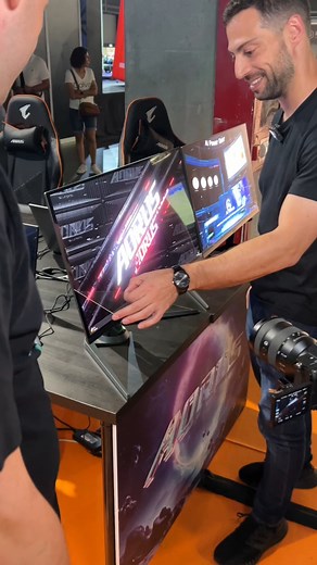 1.1M views · 7K reactions | Nate estrena nuestro monitor OLED de 360Hz 朗 El modelo exacto es el AORUS FO27Q3 y se expuso en la OWN 2024  . . . #aorus #monitorgaming #oled #gaming | AORUS | Facebook