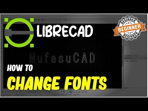 LibreCAD How To Change Fonts
